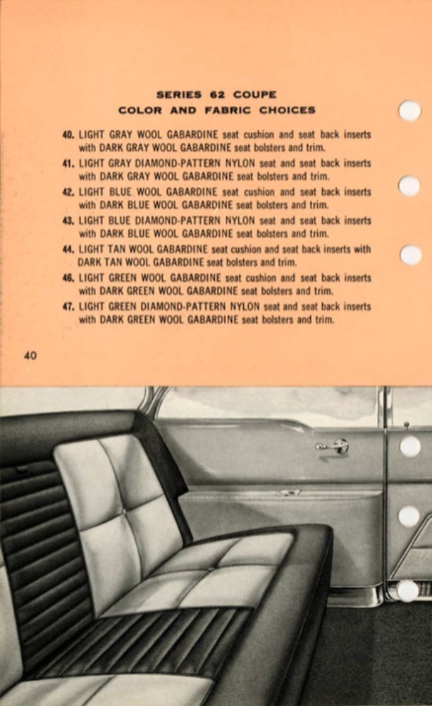 1955 Cadillac Salesmans Data Book Page 46